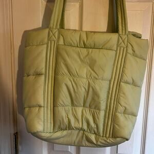 Lands end pale mint green tote